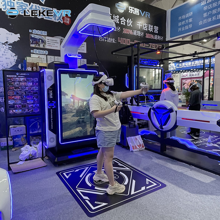 LEKE VR Machine d'arcade de parc d'attractions en libre-service Corps Pro en gros