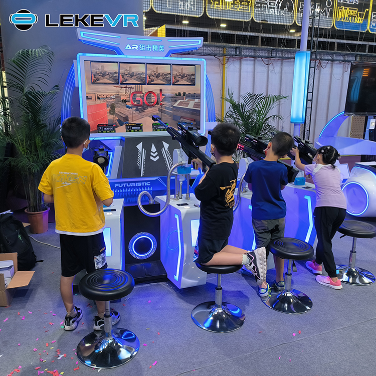 LEKE VR Parc d'attractions Arcade Machine AR Sniper Elite Réalité virtuelle Jeu mondial multijoueur VR Entreprise