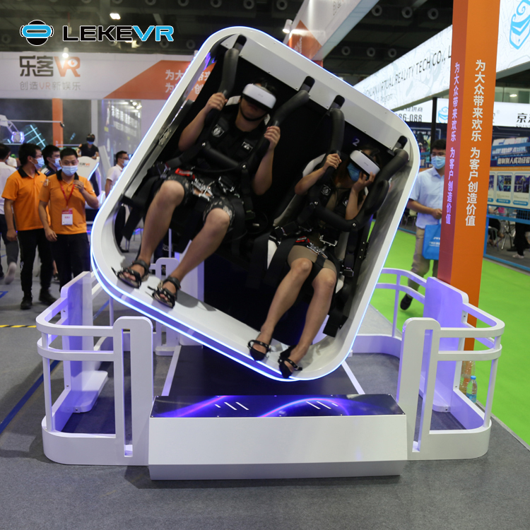 LEKE VR Jeux de simulateur de montagnes russes en réalité virtuelle 360 ​​Cinema Chair