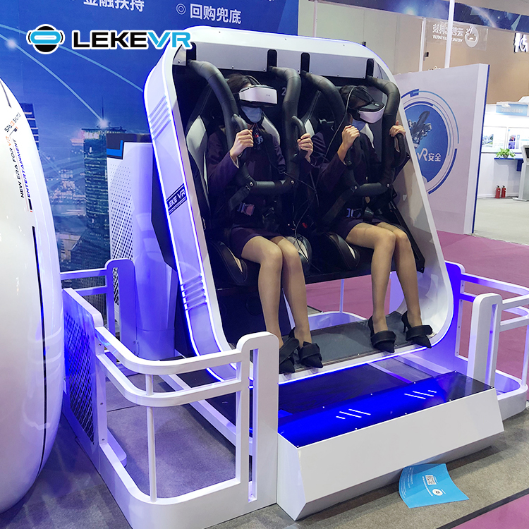 LEKE VR Center 2 Seat 360 Cinema Chair Virtual Reality Business 9D Roller Coaster Simulator Chair
