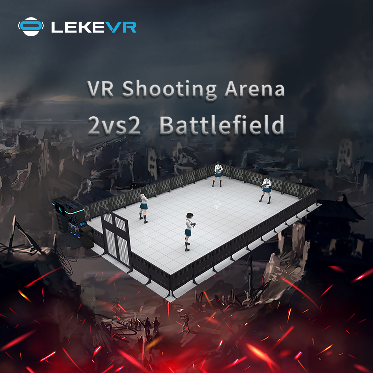 LEKE VR X-Space Plateforme de réalité virtuelle VR Free Roam Zombie Game Arena Escape Room Vr 9d Simulator